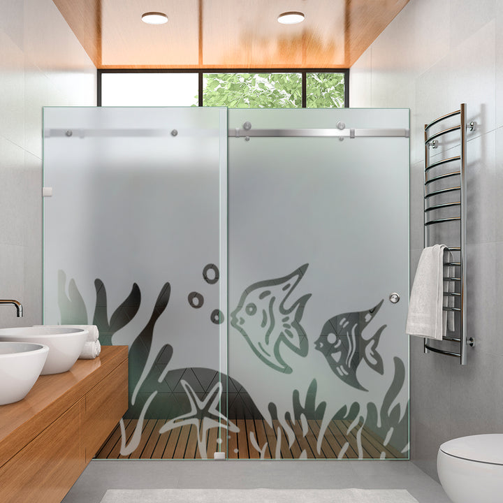SHOWER GLASS SLIDING DOORS SGSD - 2790 - DoorDiscounter