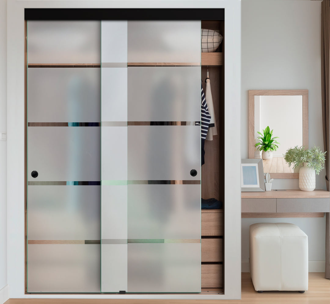 FRAMELESS CLOSET GLASS SLIDING BYPASS DOOR FSGD - 2999 - DoorDiscounter