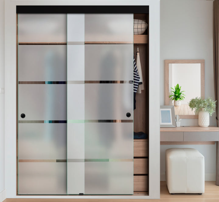FRAMELESS CLOSET GLASS SLIDING BYPASS DOOR FSGD - 2999 - DoorDiscounter