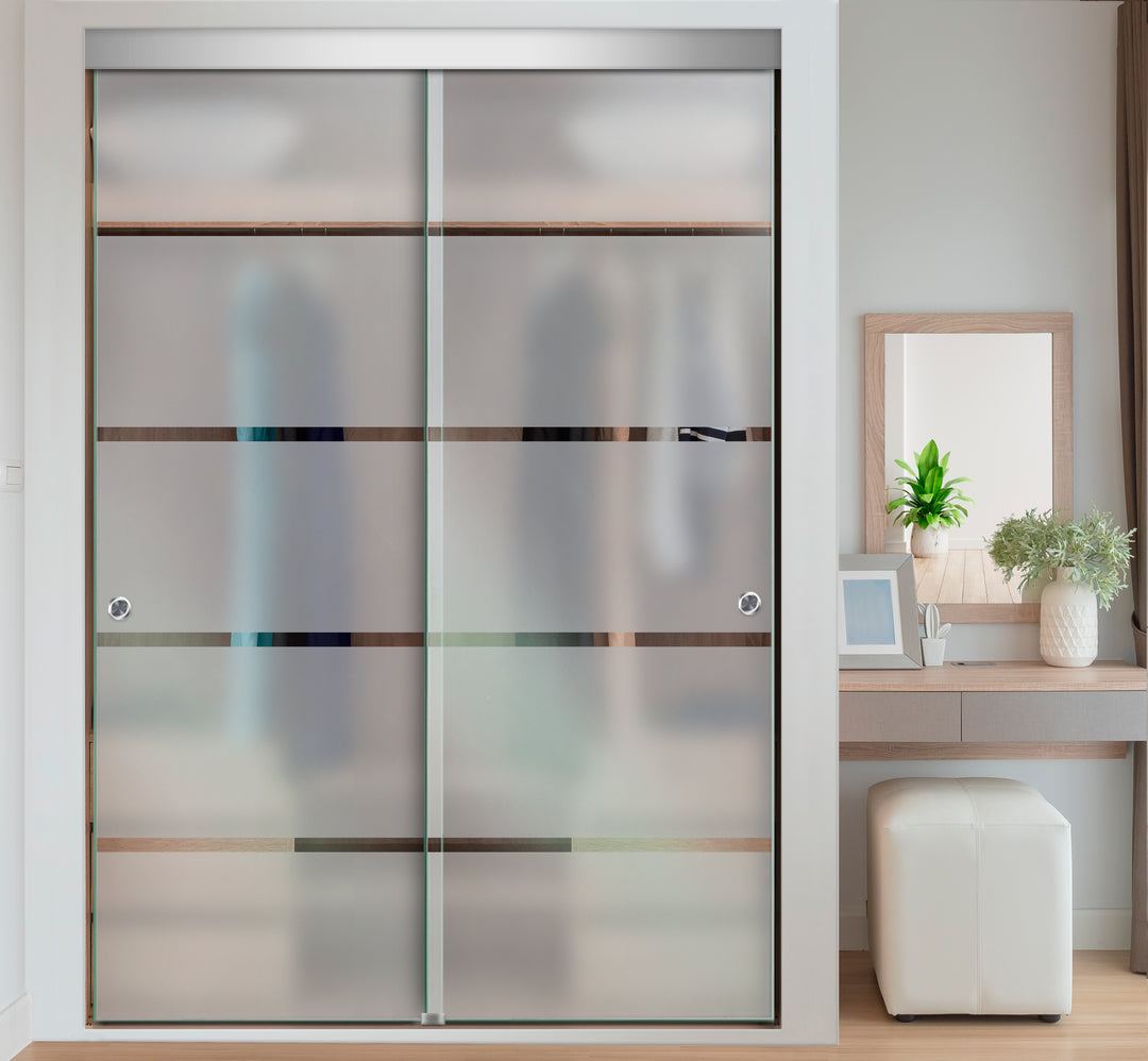 FRAMELESS CLOSET GLASS SLIDING BYPASS DOOR FSGD - 2999 - DoorDiscounter