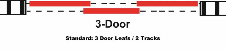 Mirror Shaker Style Closet Door 3 Panel SSM3- 2239 - DoorDiscounter