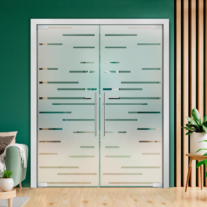 Frameless Double Pivot Glass Door with Self Closing Pivot Hinges FDPG - 2288 - DoorDiscounter