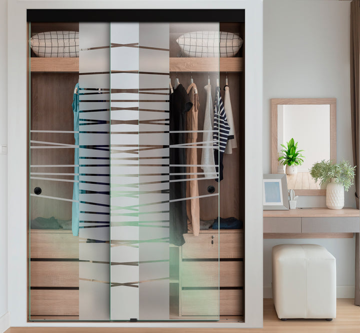 FRAMELESS CLOSET GLASS SLIDING BYPASS DOOR FSGD - 3016 - DoorDiscounter