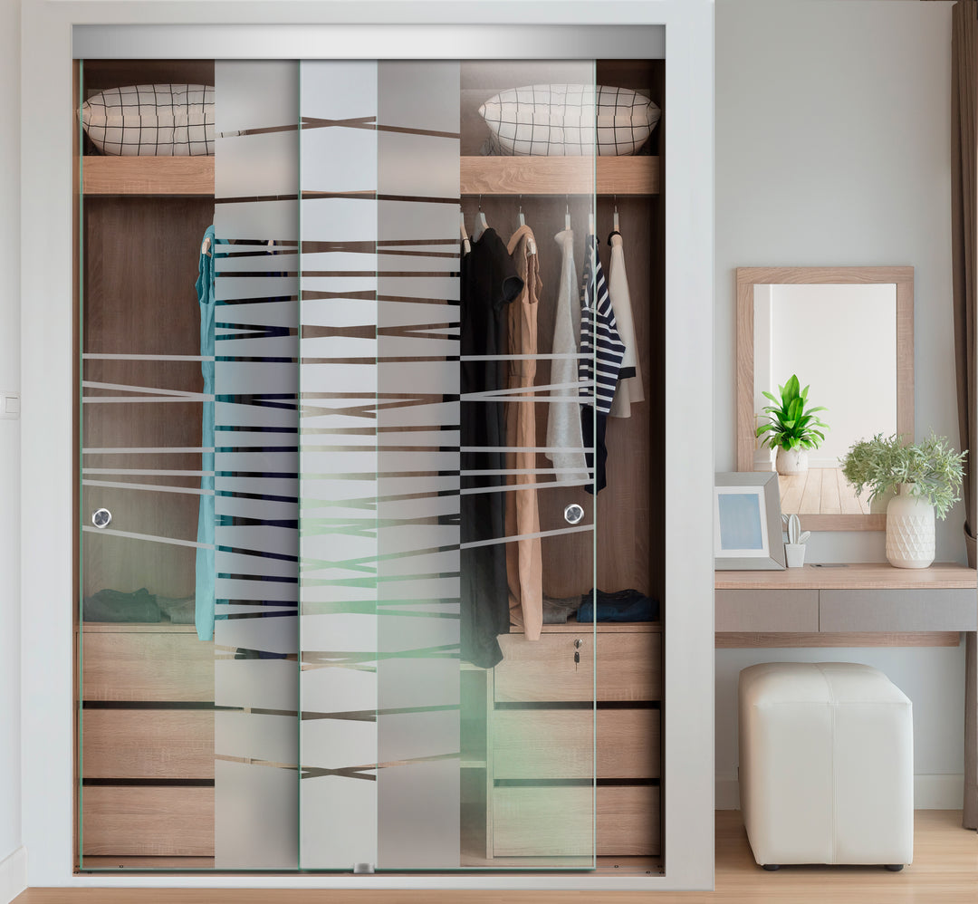 FRAMELESS CLOSET GLASS SLIDING BYPASS DOOR FSGD - 3016 - DoorDiscounter