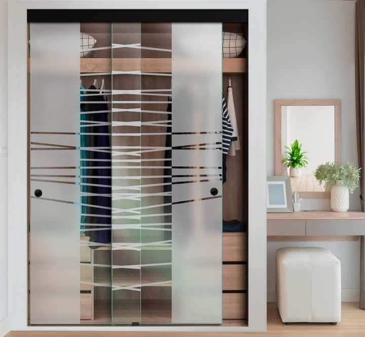 FRAMELESS CLOSET GLASS SLIDING BYPASS DOOR FSGD - 3016 - DoorDiscounter