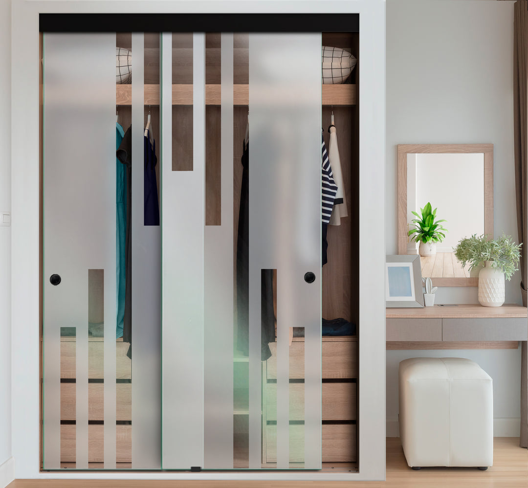 FRAMELESS CLOSET GLASS SLIDING BYPASS DOOR FSGD - 3510 - DoorDiscounter