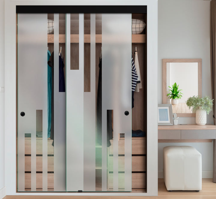 FRAMELESS CLOSET GLASS SLIDING BYPASS DOOR FSGD - 3510 - DoorDiscounter