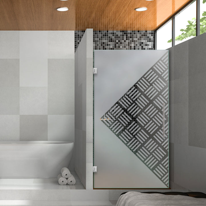 Frameless Shower Glass Door FGDS - 2881 - DoorDiscounter