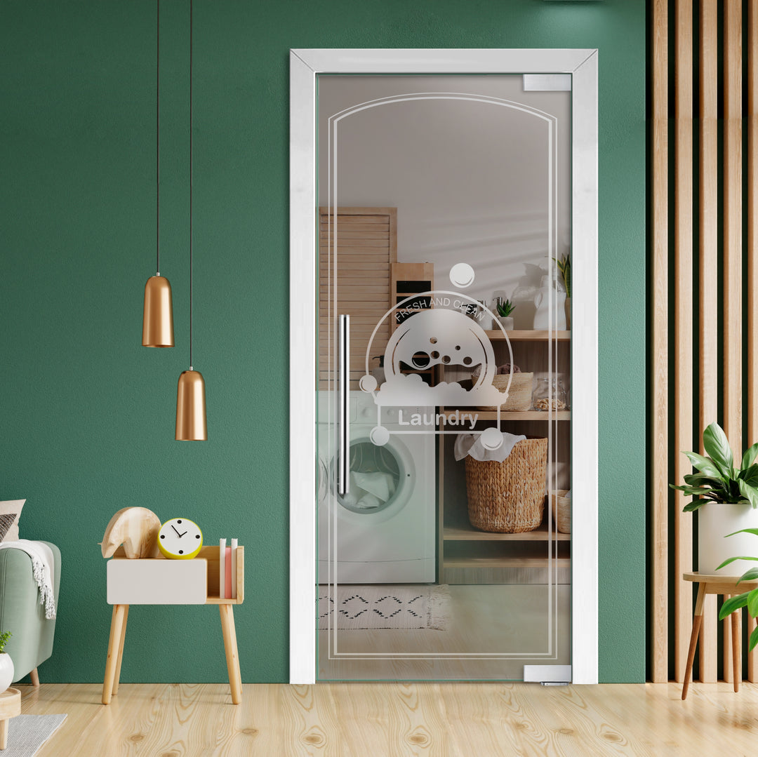 Frameless Glass Pivot Door with Self Closing Hinges FGP1- 2021 - DoorDiscounter