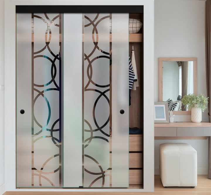 FRAMELESS CLOSET GLASS SLIDING BYPASS DOOR FSGD - 2410 - DoorDiscounter