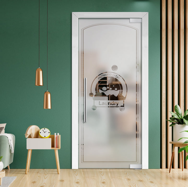 Frameless Glass Pivot Door with Self Closing Hinges FGP1- 2021 - DoorDiscounter