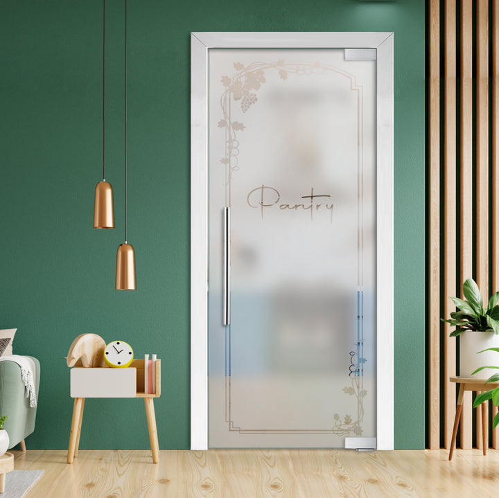 Frameless Glass Pivot Door with Self Closing Hinges FGP1 - 2013 - DoorDiscounter