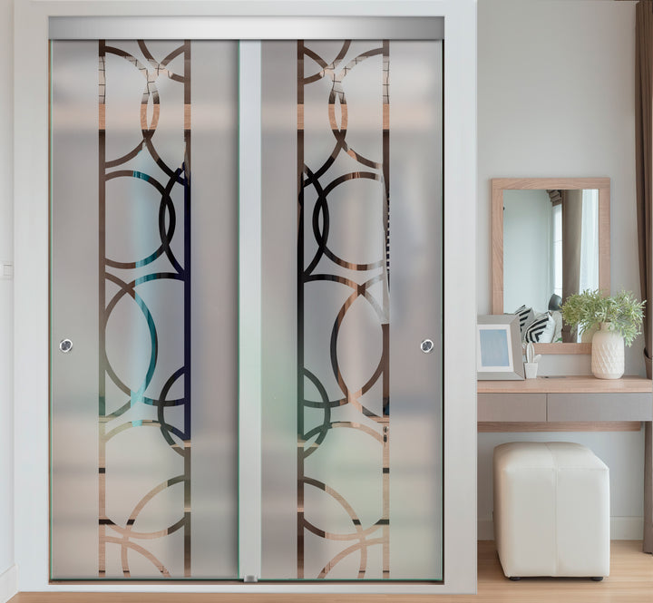 FRAMELESS CLOSET GLASS SLIDING BYPASS DOOR FSGD - 2410 - DoorDiscounter