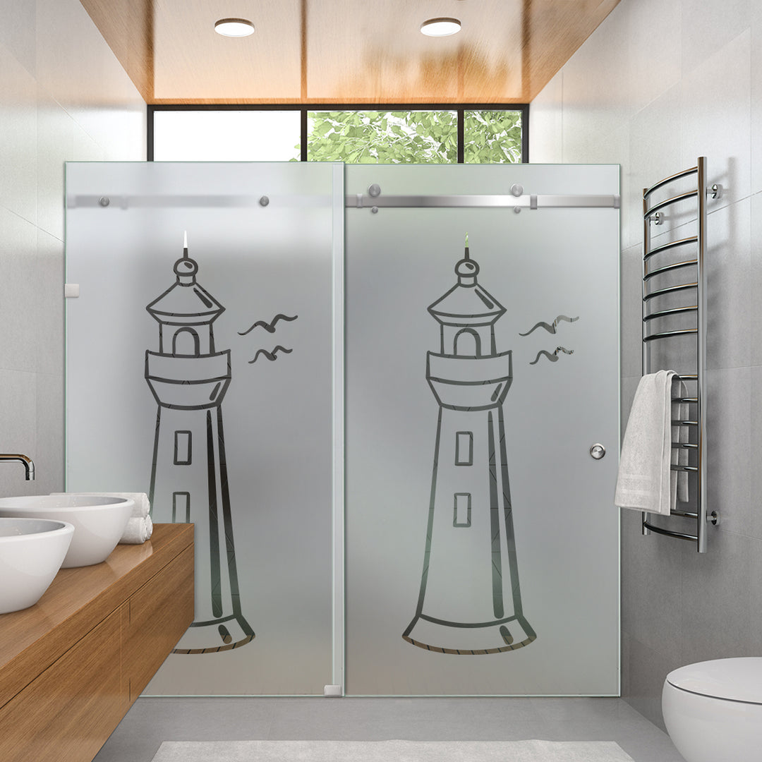 SHOWER GLASS SLIDING DOORS SGSD - 2826 - DoorDiscounter