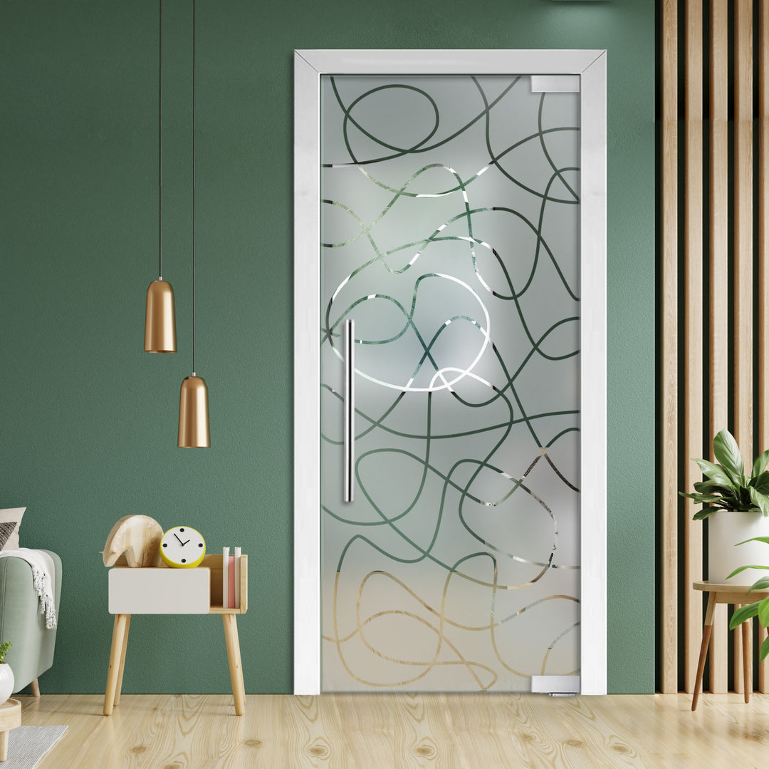 Frameless Glass Pivot Door with Self Closing Hinges FGP1 - 1938 - DoorDiscounter