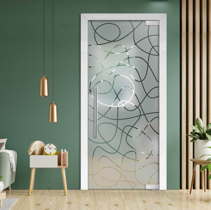 Frameless Glass Pivot Door with Self Closing Hinges FGP1 - 1938 - DoorDiscounter