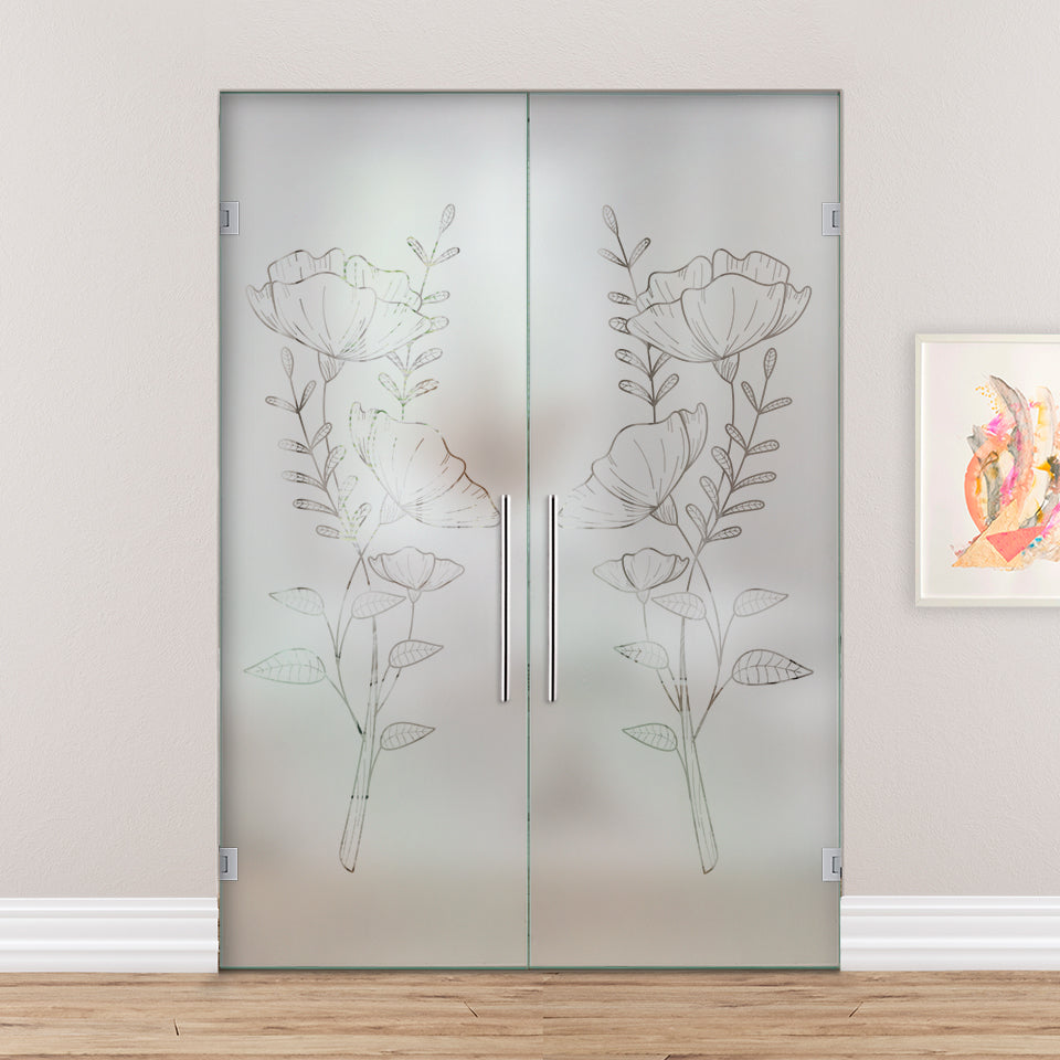 Double Swing Glass Door SGD2 - 2172 - DoorDiscounter