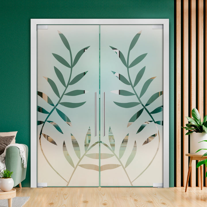 Frameless Double Pivot Glass Door with Self Closing Pivot Hinges FDPG - 2272 - DoorDiscounter