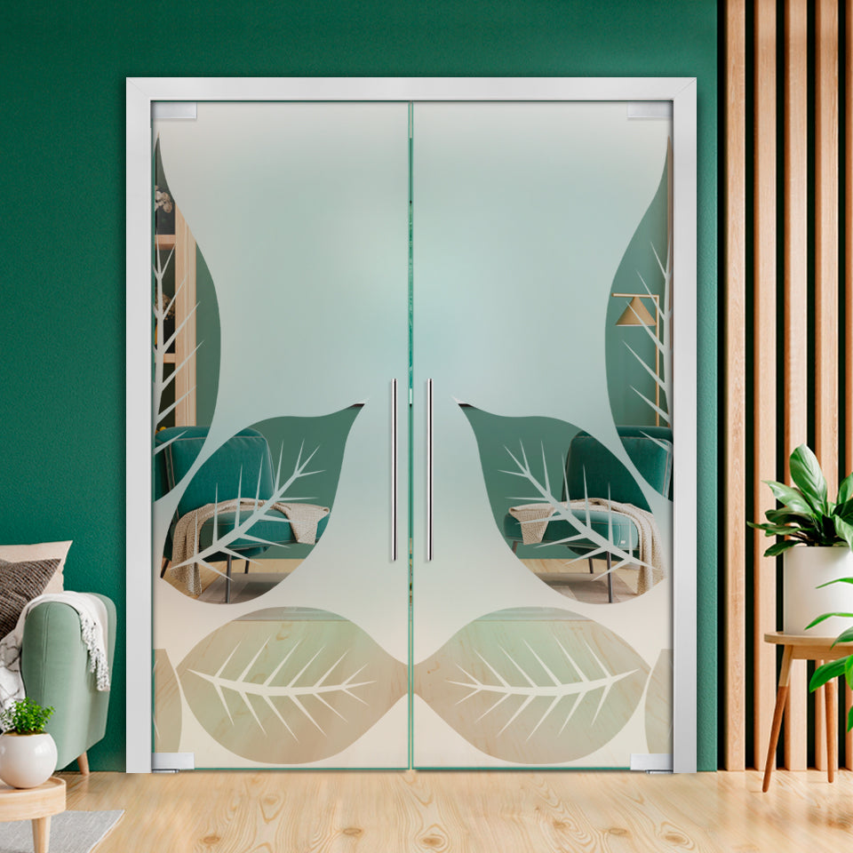 Frameless Double Pivot Glass Door with Self Closing Pivot Hinges FDPG - 2273 - DoorDiscounter