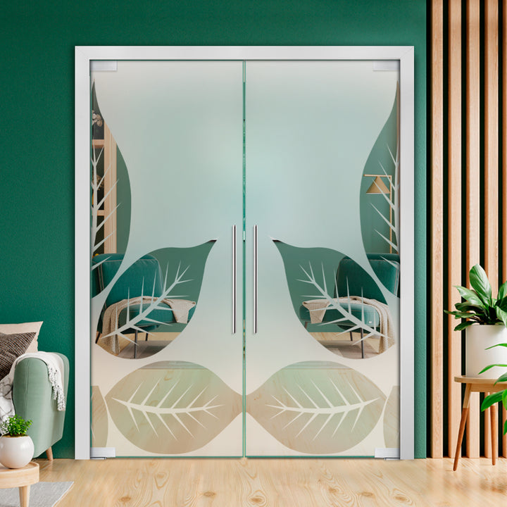 Frameless Double Pivot Glass Door with Self Closing Pivot Hinges FDPG - 2273 - DoorDiscounter