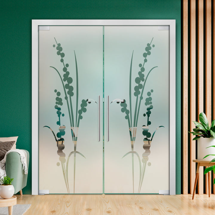 Frameless Double Pivot Glass Door with Self Closing Pivot Hinges FDPG - 2277 - DoorDiscounter