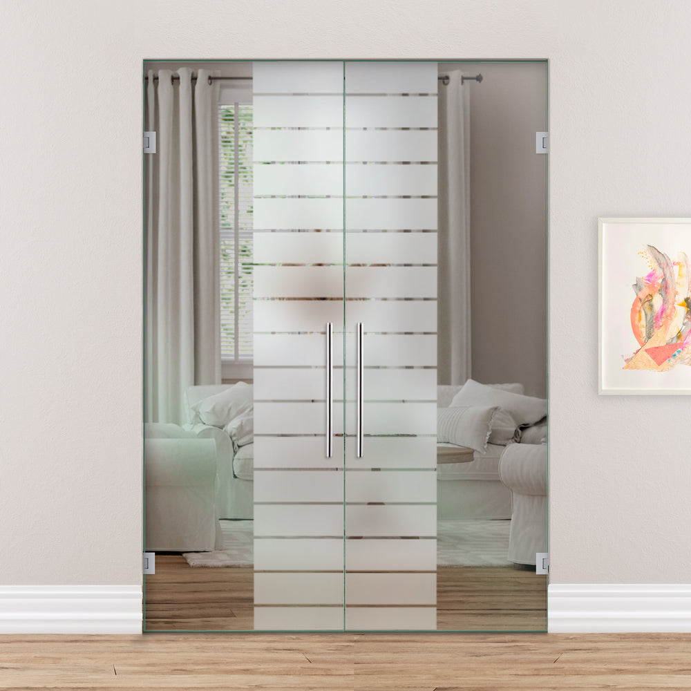 Double Swing Glass Door SGD2 - 2143 - DoorDiscounter