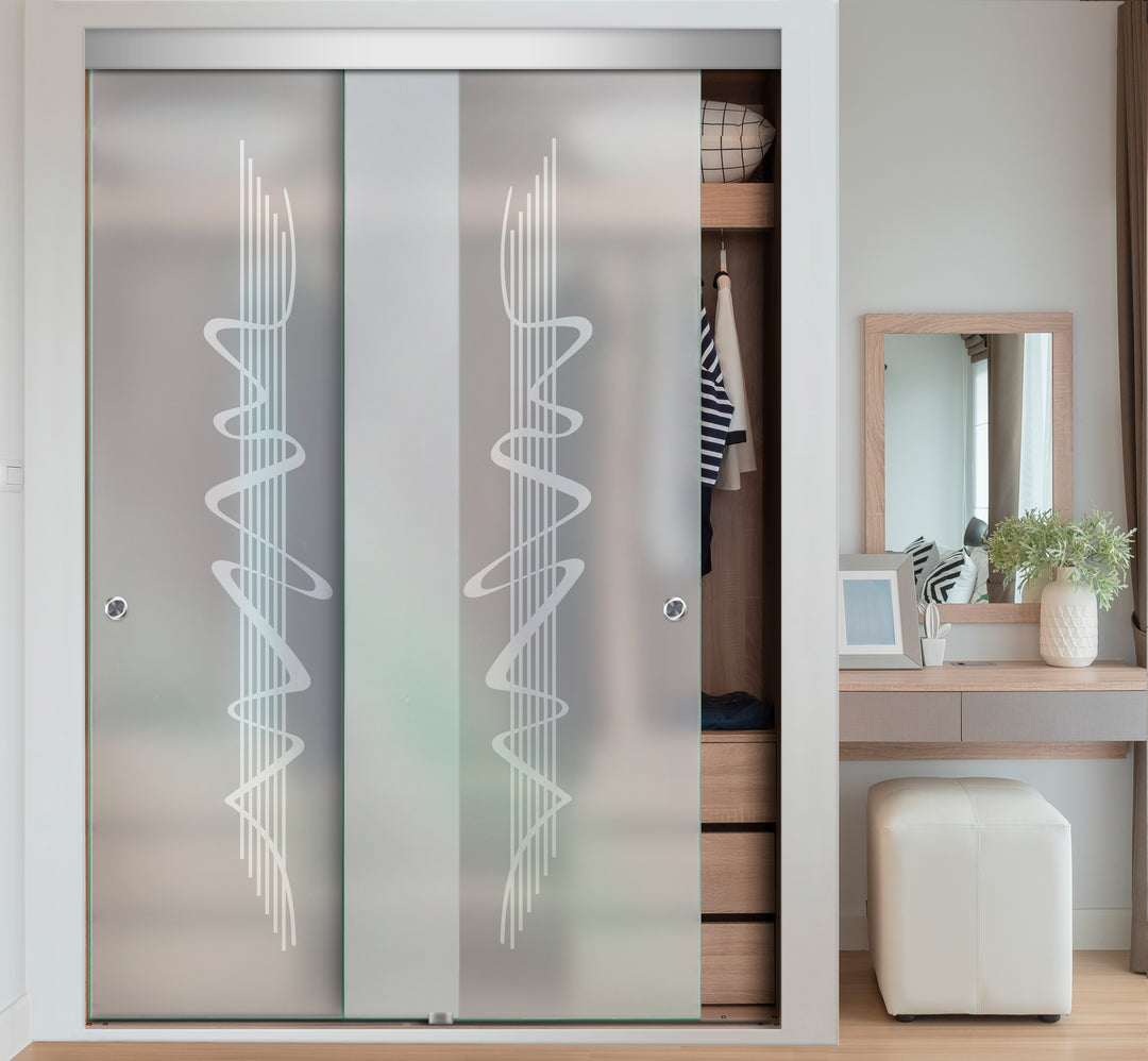 FRAMELESS CLOSET GLASS SLIDING BYPASS DOOR FSGD - 2412 - DoorDiscounter