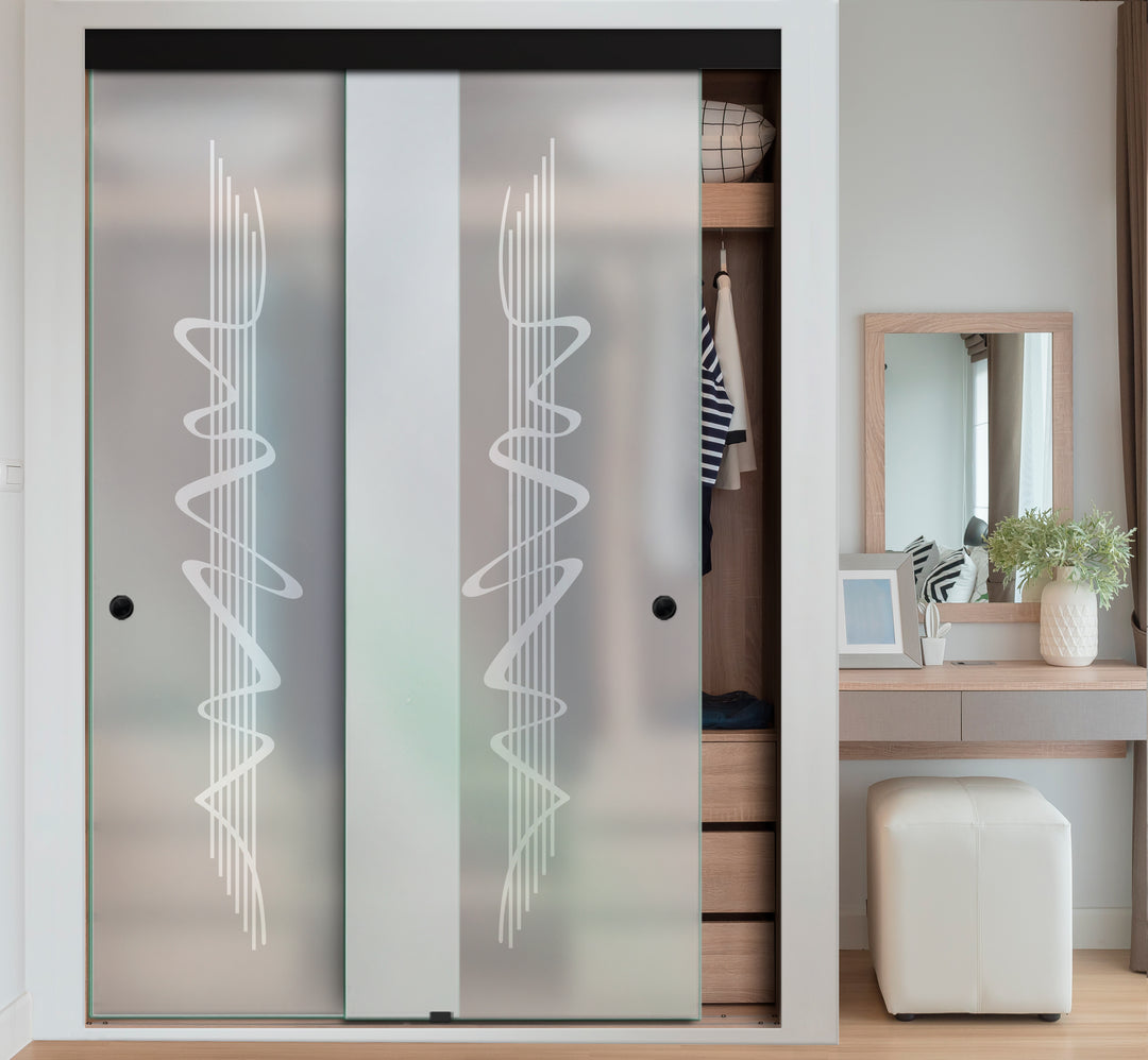 FRAMELESS CLOSET GLASS SLIDING BYPASS DOOR FSGD - 2412 - DoorDiscounter