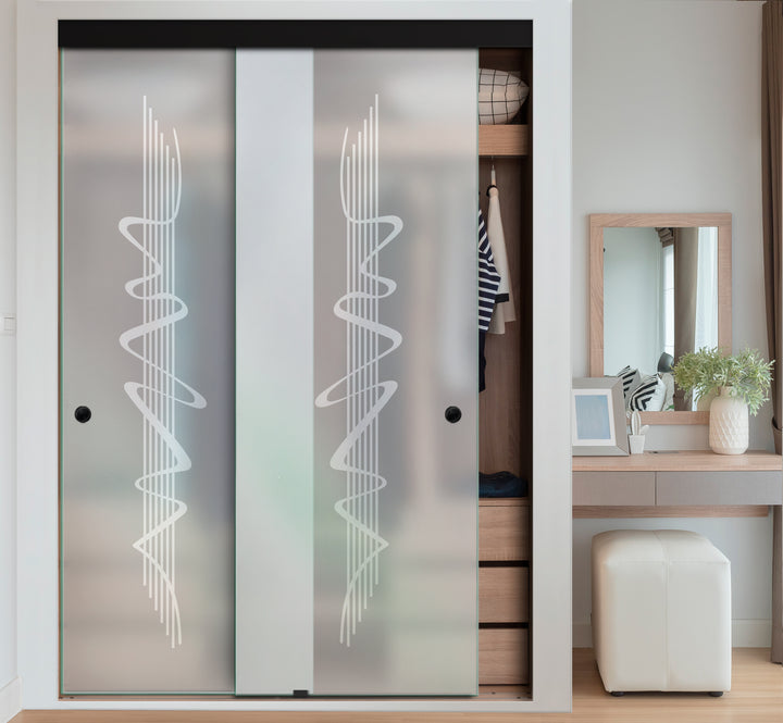 FRAMELESS CLOSET GLASS SLIDING BYPASS DOOR FSGD - 2412 - DoorDiscounter
