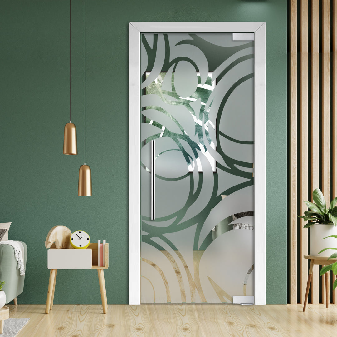 Frameless Glass Pivot Door with Self Closing Hinges FGP1 - 1939 - DoorDiscounter