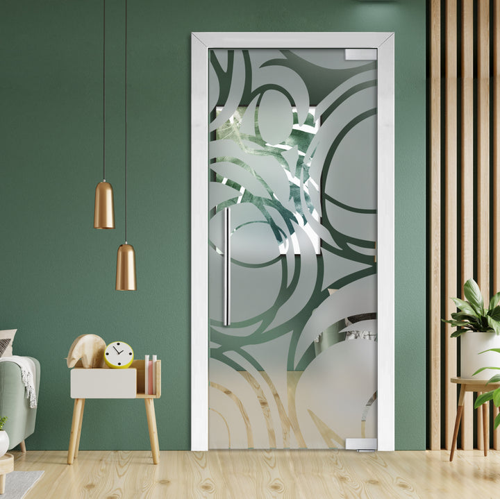 Frameless Glass Pivot Door with Self Closing Hinges FGP1 - 1939 - DoorDiscounter