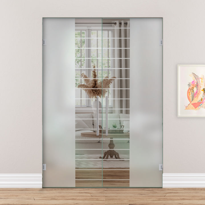 Double Swing Glass Door SGD2 - 2143 - DoorDiscounter