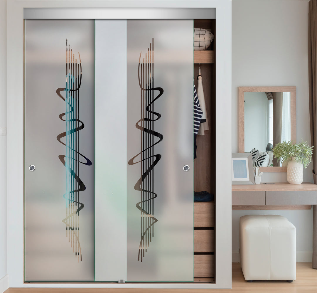 FRAMELESS CLOSET GLASS SLIDING BYPASS DOOR FSGD - 2412 - DoorDiscounter