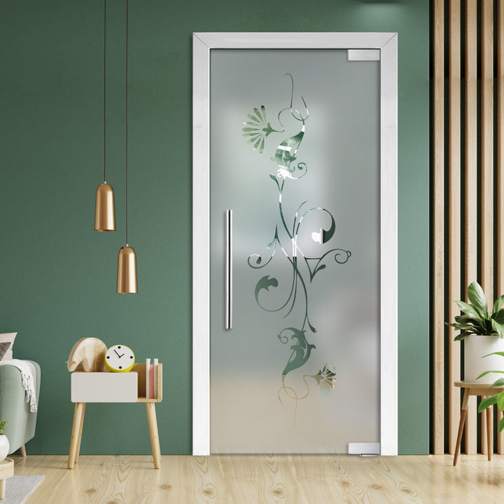 Frameless Glass Pivot Door with Self Closing Hinges FGP1 - 1964 - DoorDiscounter
