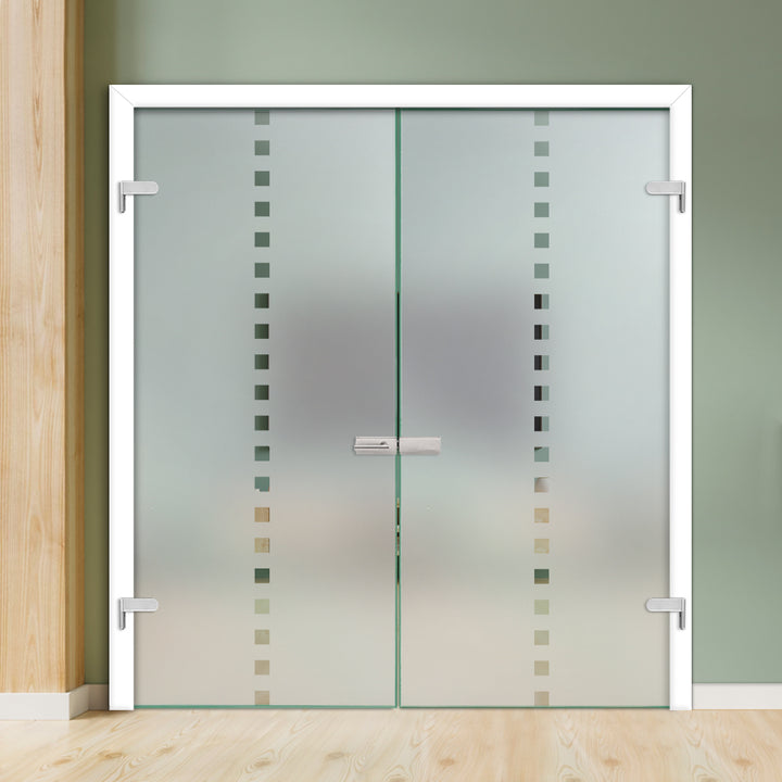 Double Hinged Glass Door  DHDG - 3363 - DoorDiscounter