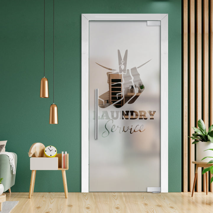 Frameless Glass Pivot Door with Self Closing Hinges FGP1 - 2032 - DoorDiscounter
