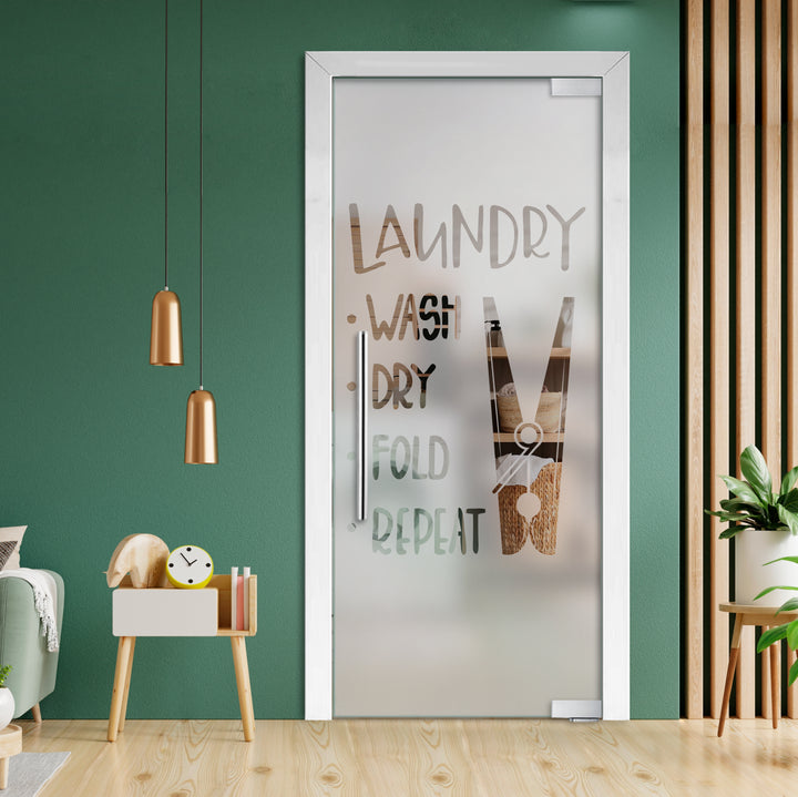 Frameless Glass Pivot Door with Self Closing Hinges FGP1 - 2033 - DoorDiscounter