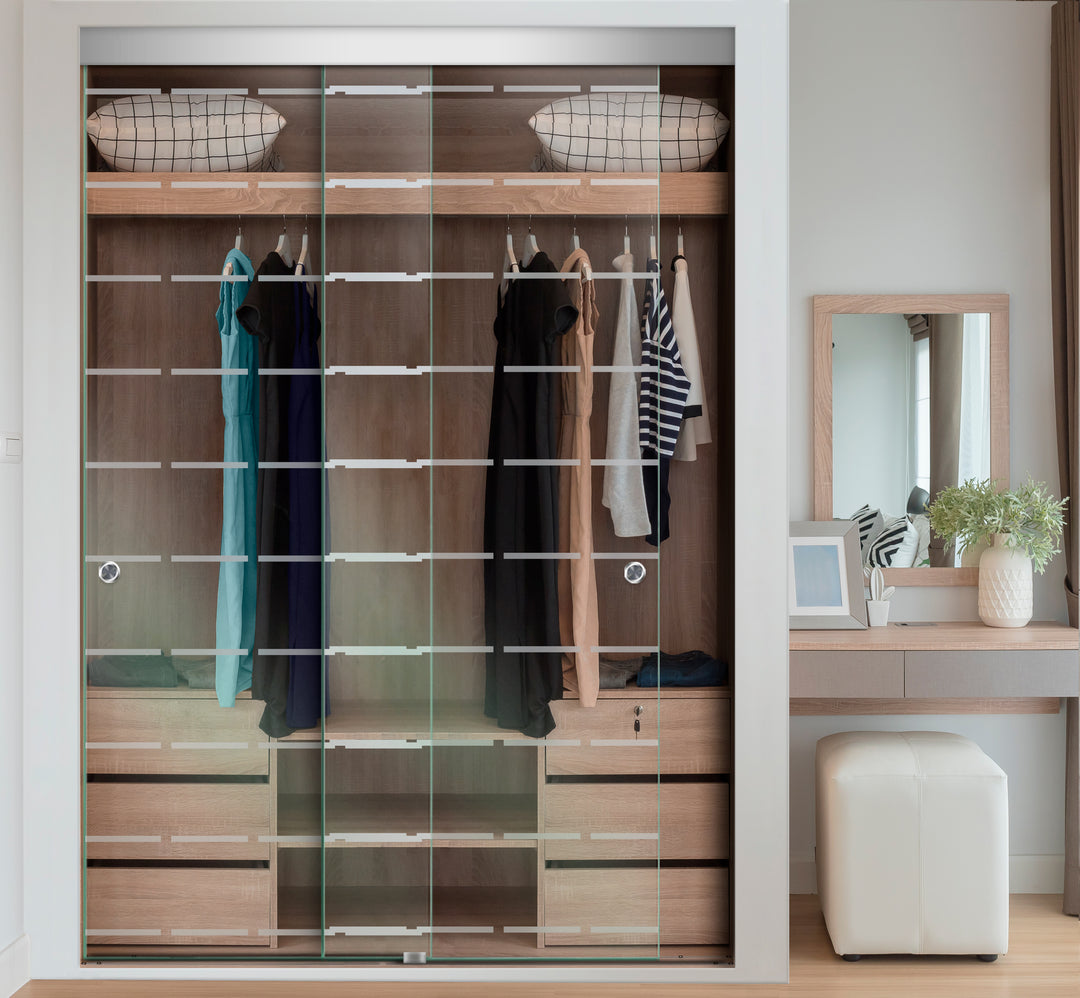 FRAMELESS GLASS BYPASS CLOSET SLIDING DOOR CBF - 1053 - DoorDiscounter