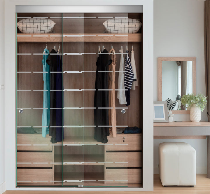 FRAMELESS GLASS BYPASS CLOSET SLIDING DOOR CBF - 1053 - DoorDiscounter