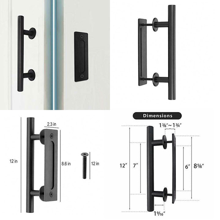 SHAKER PANEL SLIDING BARN DOOR SPSD - 1902 - DoorDiscounter