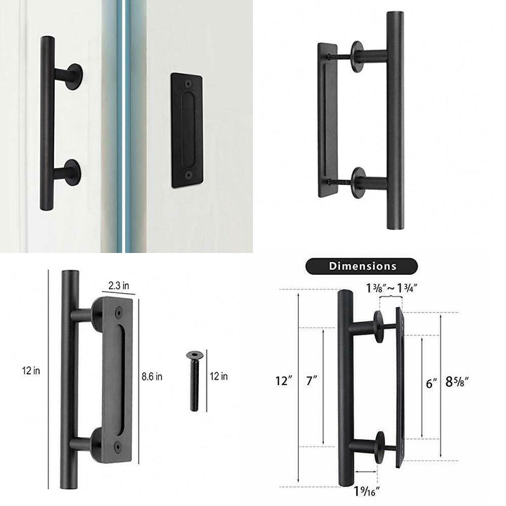 SHAKER PANEL SLIDING BARN DOOR SPSD - 1918 - DoorDiscounter