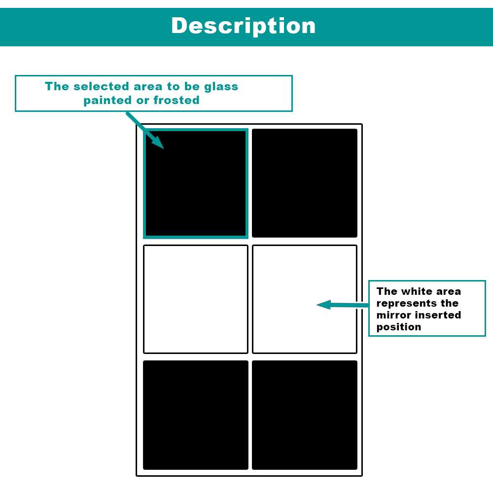 Closet Door with 2 Panel - Frosted and Mirror Glass - 2860 - DoorDiscounter