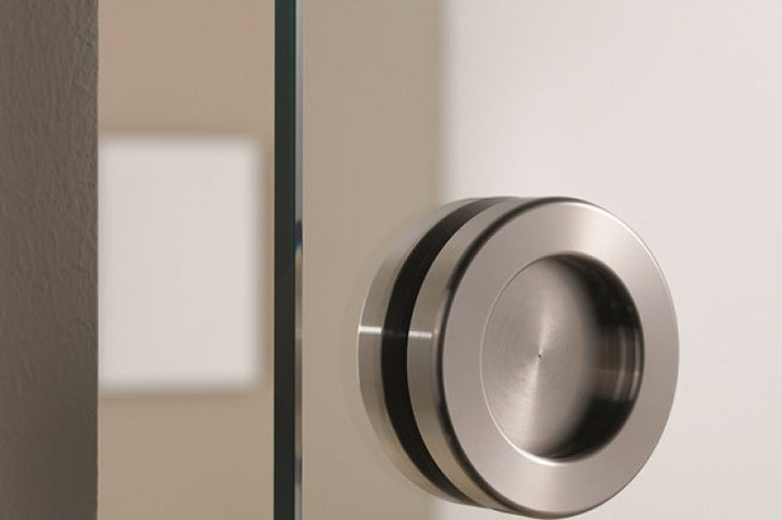 4 PANEL INDUSTRIAL STYLE FRAMELESS CLOSET SLIDING GLASS DOORS IFG4 - 3233 - DoorDiscounter